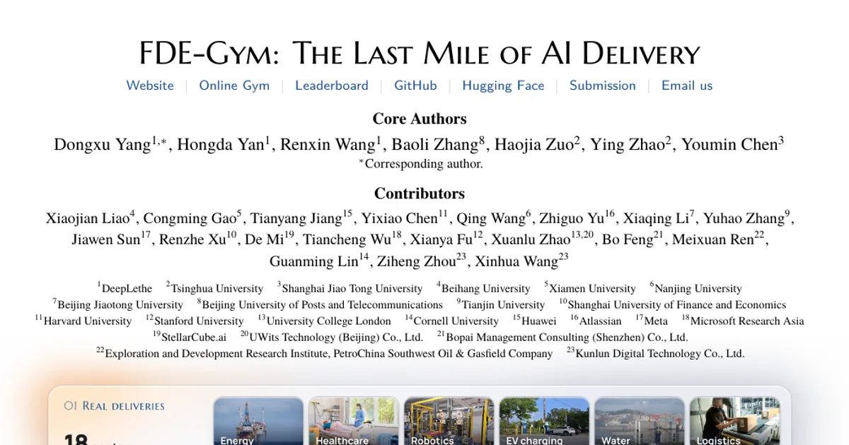 FDE-Gym: The Last Mile of AI Delivery