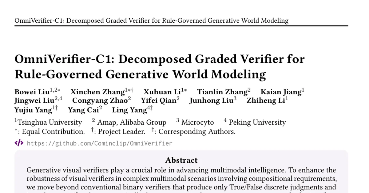 OmniVerifier-C1: Decomposed Graded Verifier for Rule-Governed Generative World Modeling