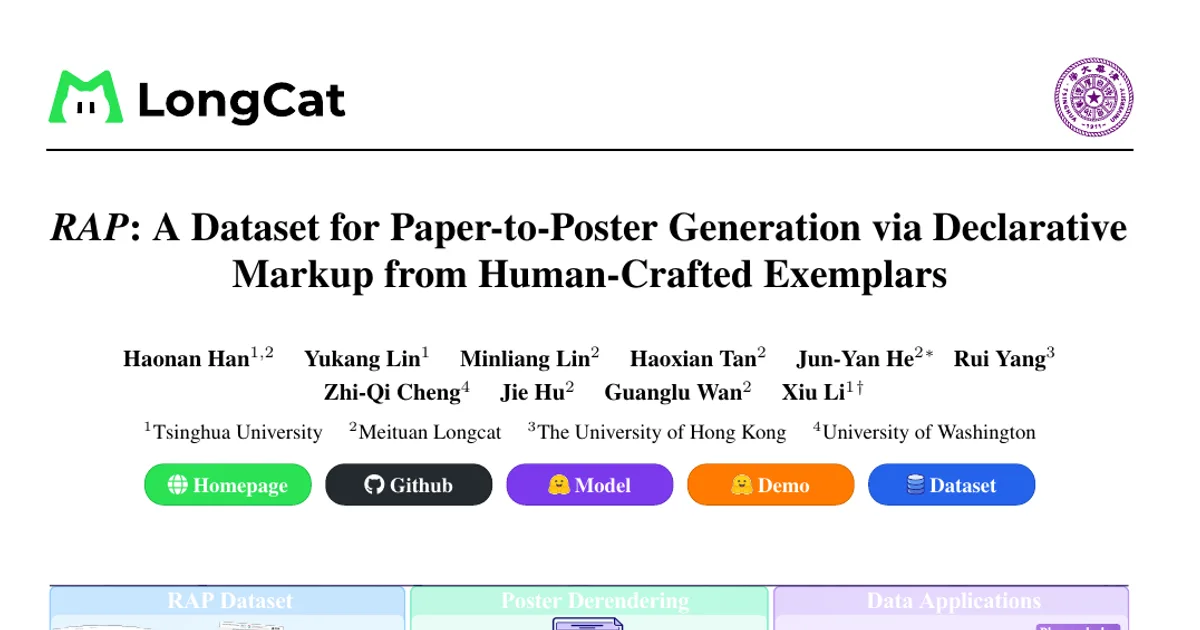RAP: A Dataset for Paper-to-Poster Generation via Declarative Markup from Human-Crafted Exemplars