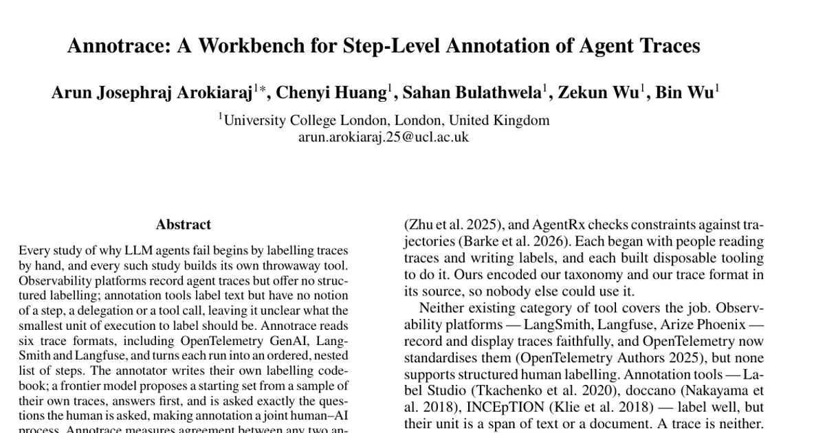 Annotrace: A Workbench for Step-Level Annotation of Agent Traces