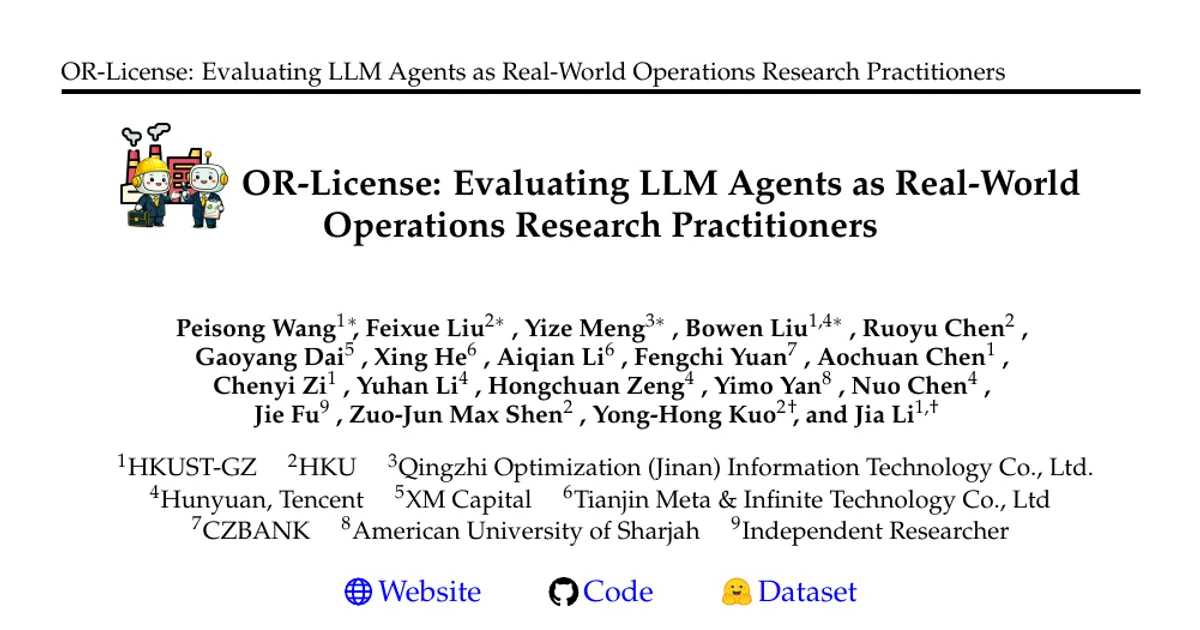 OR-License: Evaluating LLM Agents as Real-World Operations Research Practitioners