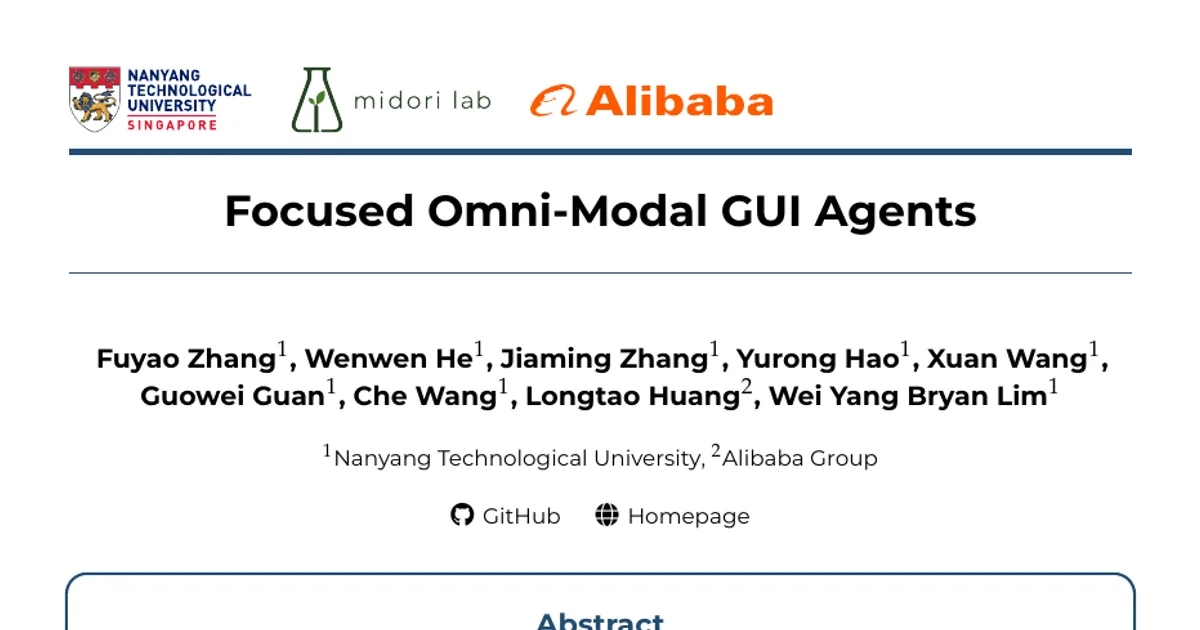 Focused Omni-Modal GUI Agents