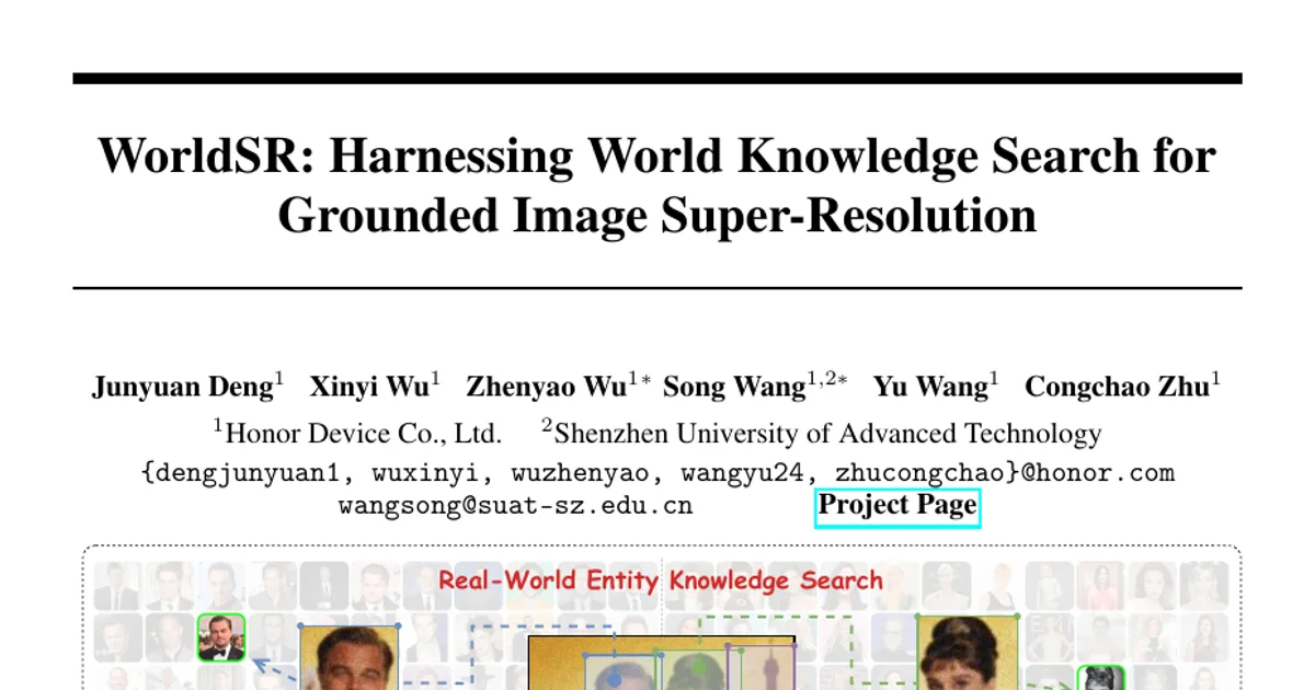 WorldSR: Harnessing World Knowledge Search for Grounded Image Super-Resolution