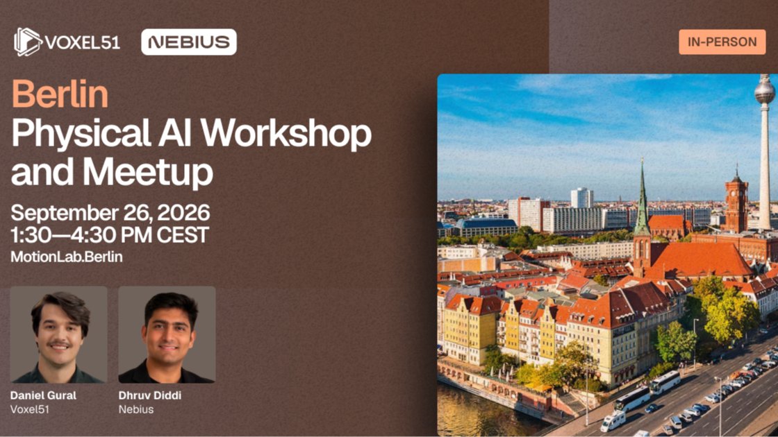 Sept 26 - Physical AI Workshop and Meetup