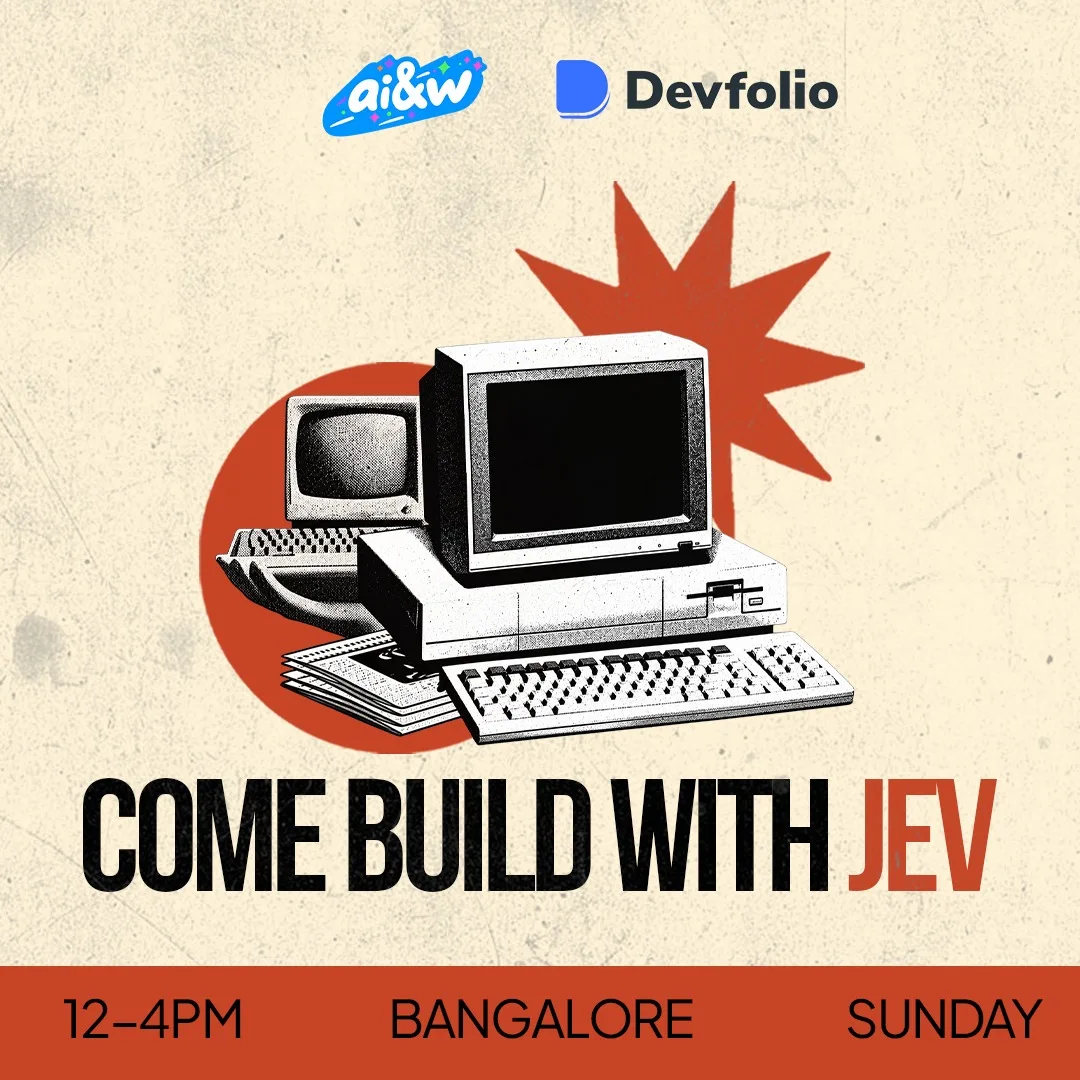 The Jev Build Jam with ai & weekends x Devfolio