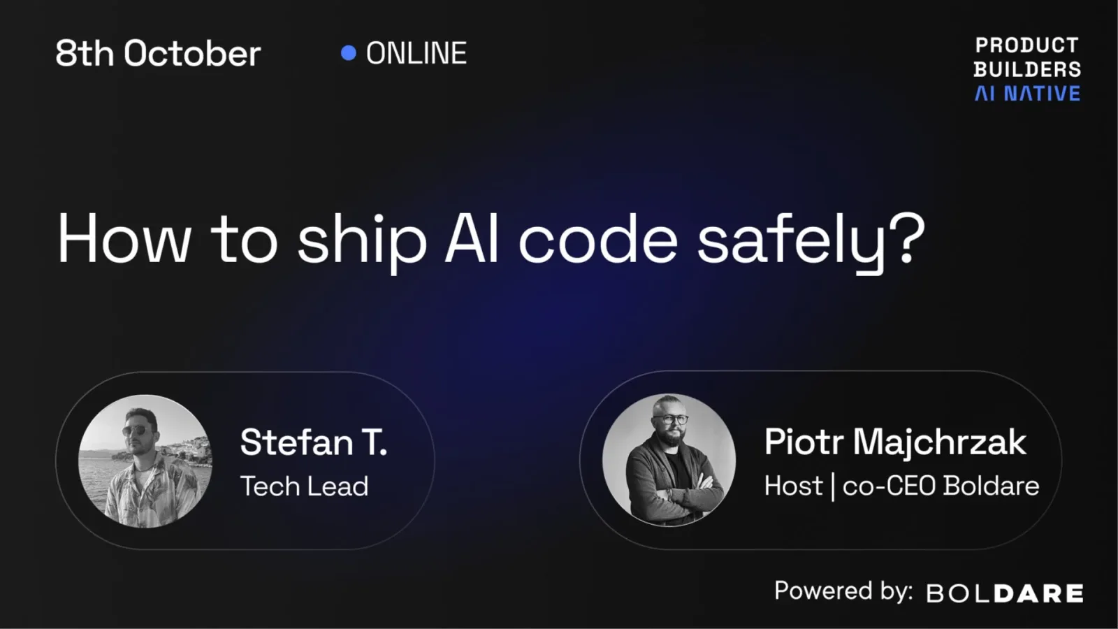 How to ship AI code safely | TECH | Product Builders | AI-Native #4