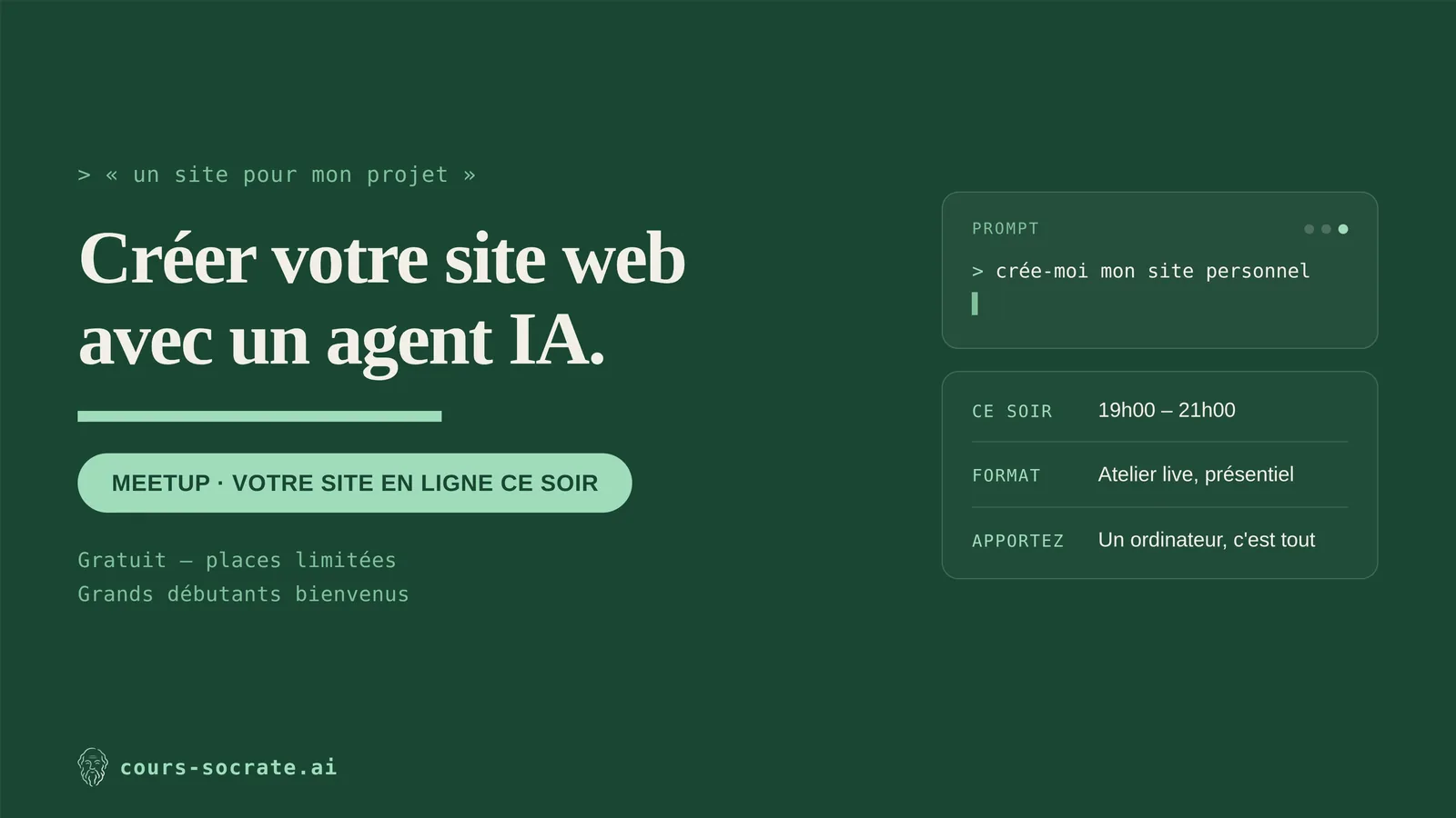 Agent IA : Créez votre site web ce soir