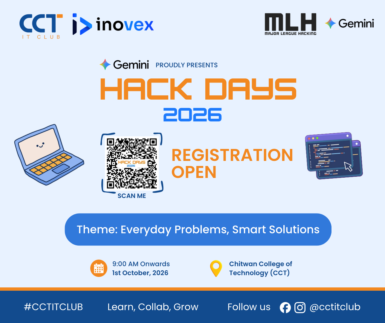 CCT IT CLUB X INOVEXHQ HACK DAYS