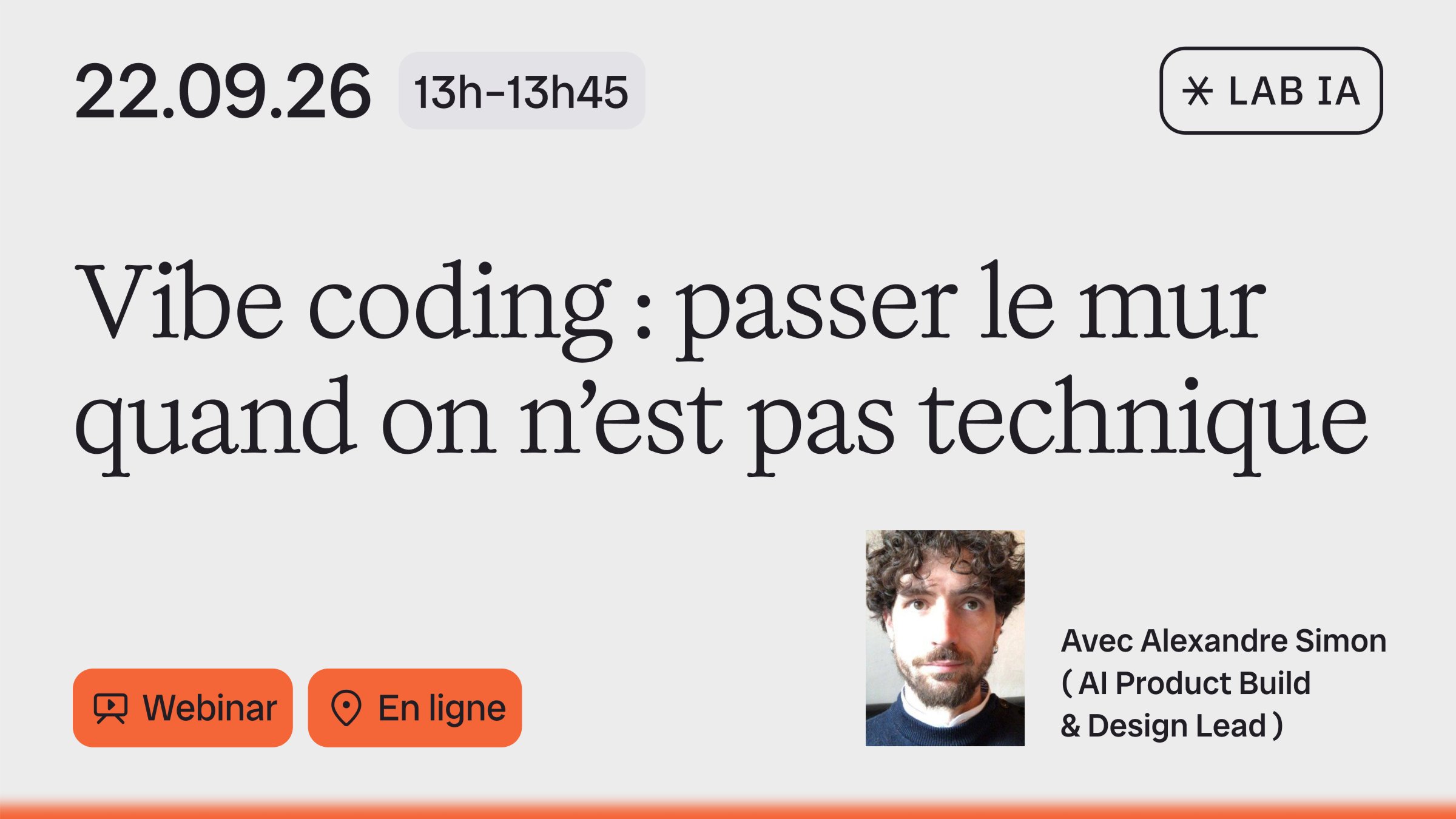 [LAB IA] Vibe coding : passer le mur quand on n’est pas technique
