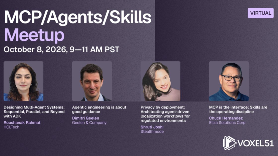 Oct 8 - MCP, Agents and Skills Meetup Meetup