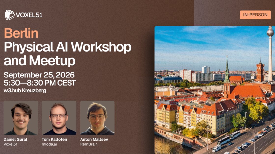 Sept 25 - Berlin Physical AI, ML, and Computer Vision Meetup
