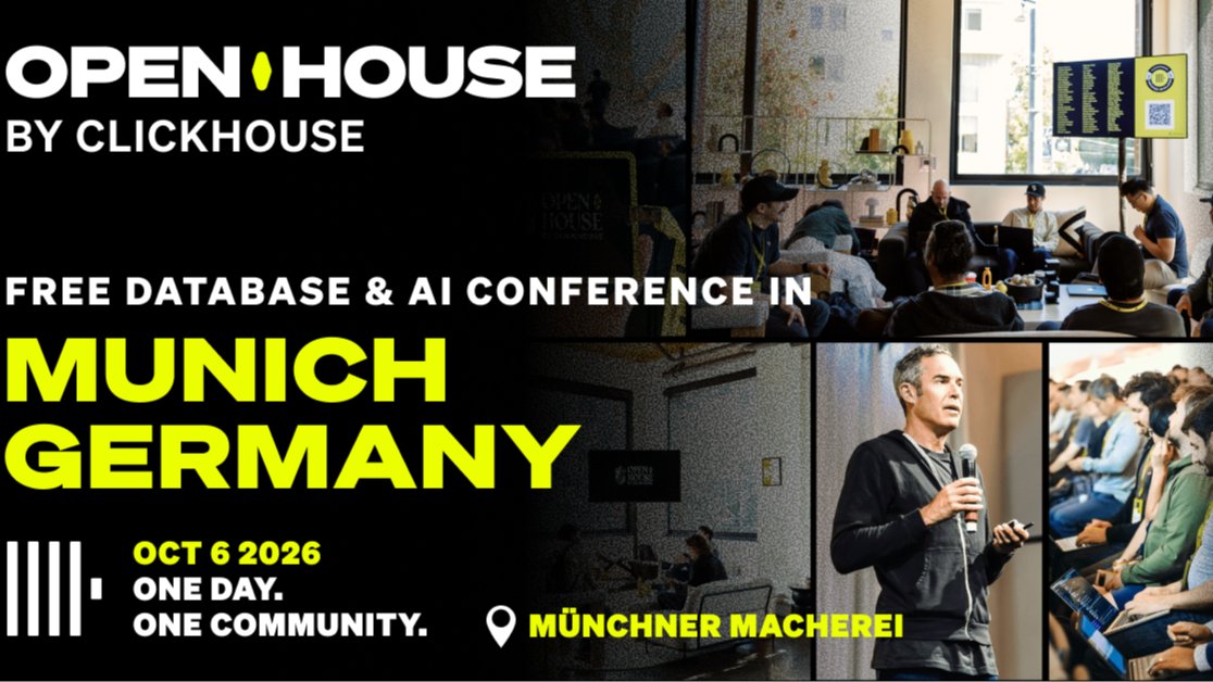 Open House Munich: a free ClickHouse user conference