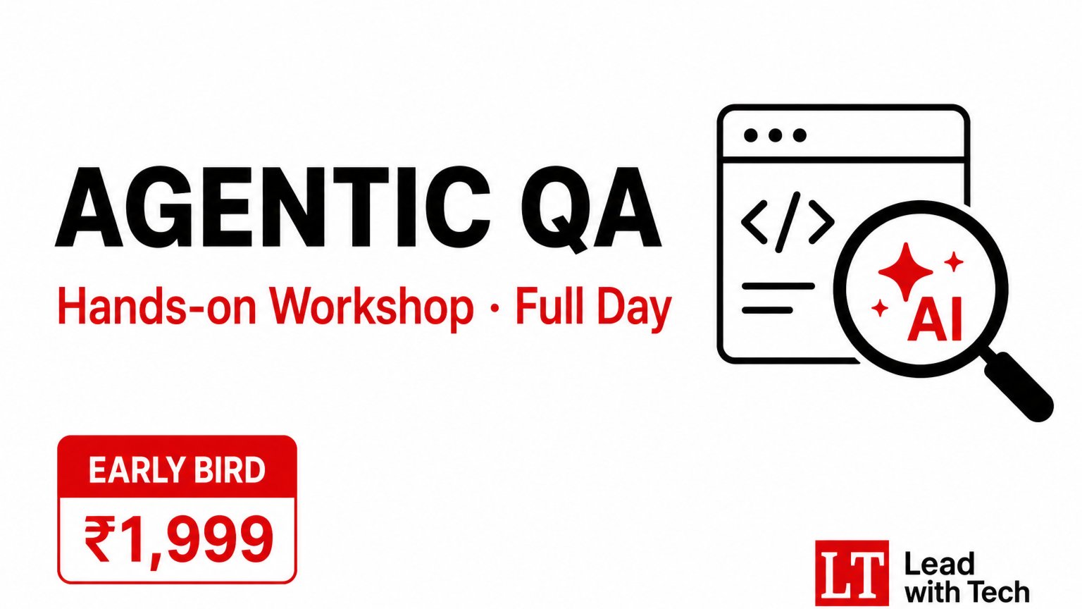 Agentic QA: Hands-on workshop (Bangalore + Online)
