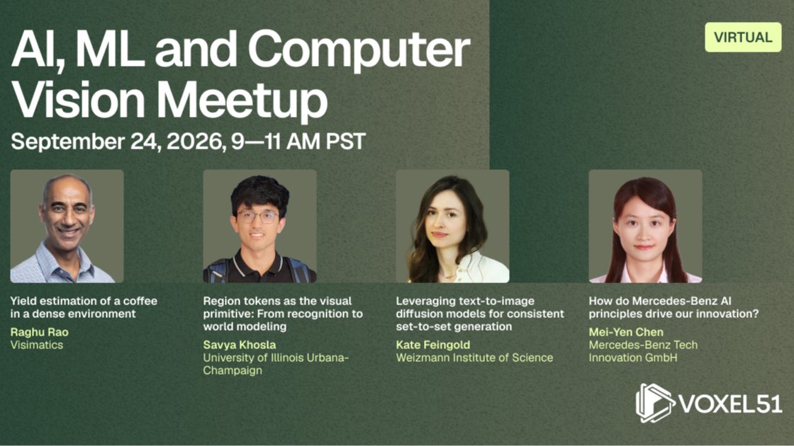 Sept 24 - AI, ML and Computer Vision Meetup