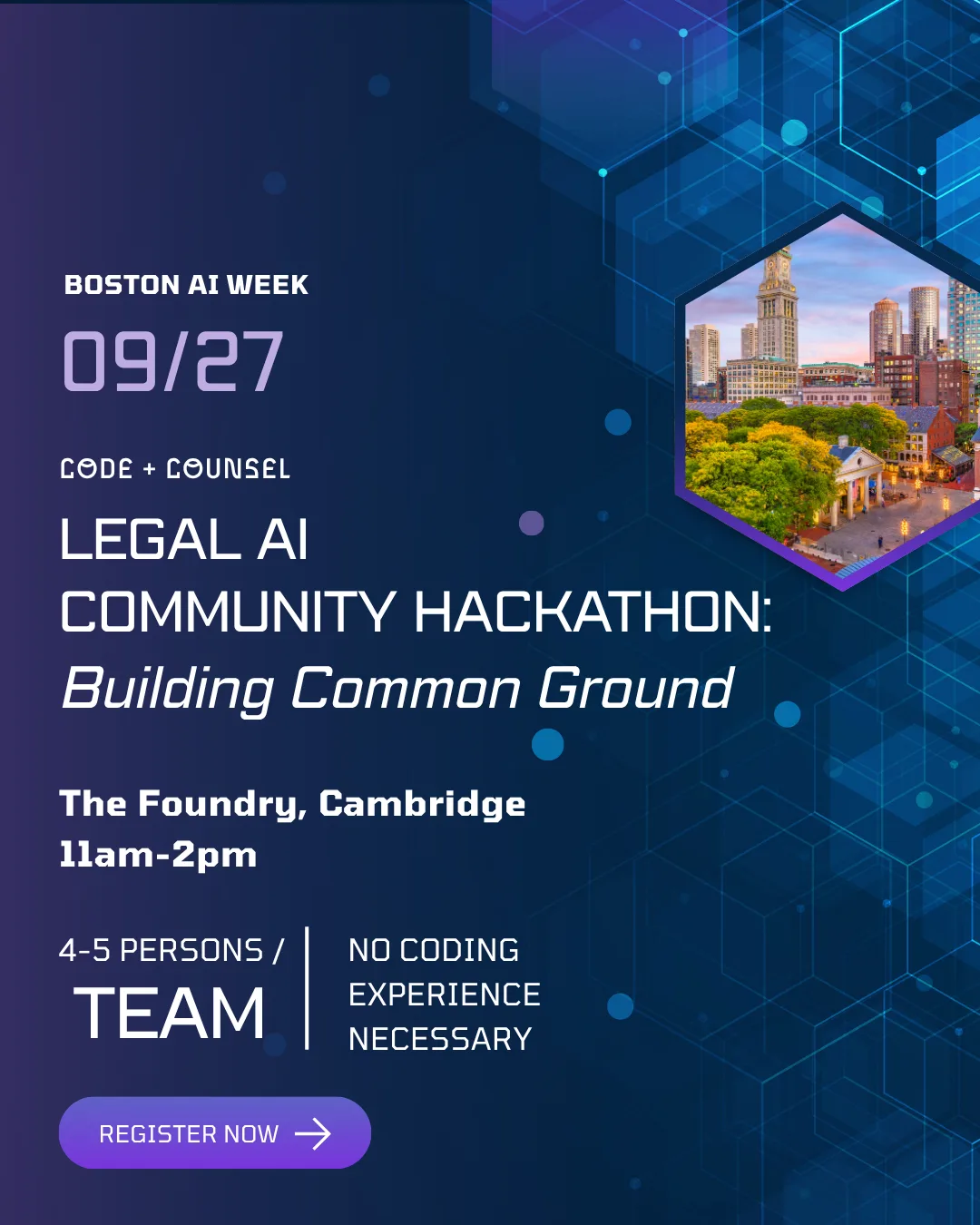 Code + Counsel Legal AI Community Hackathon: Building Common Ground