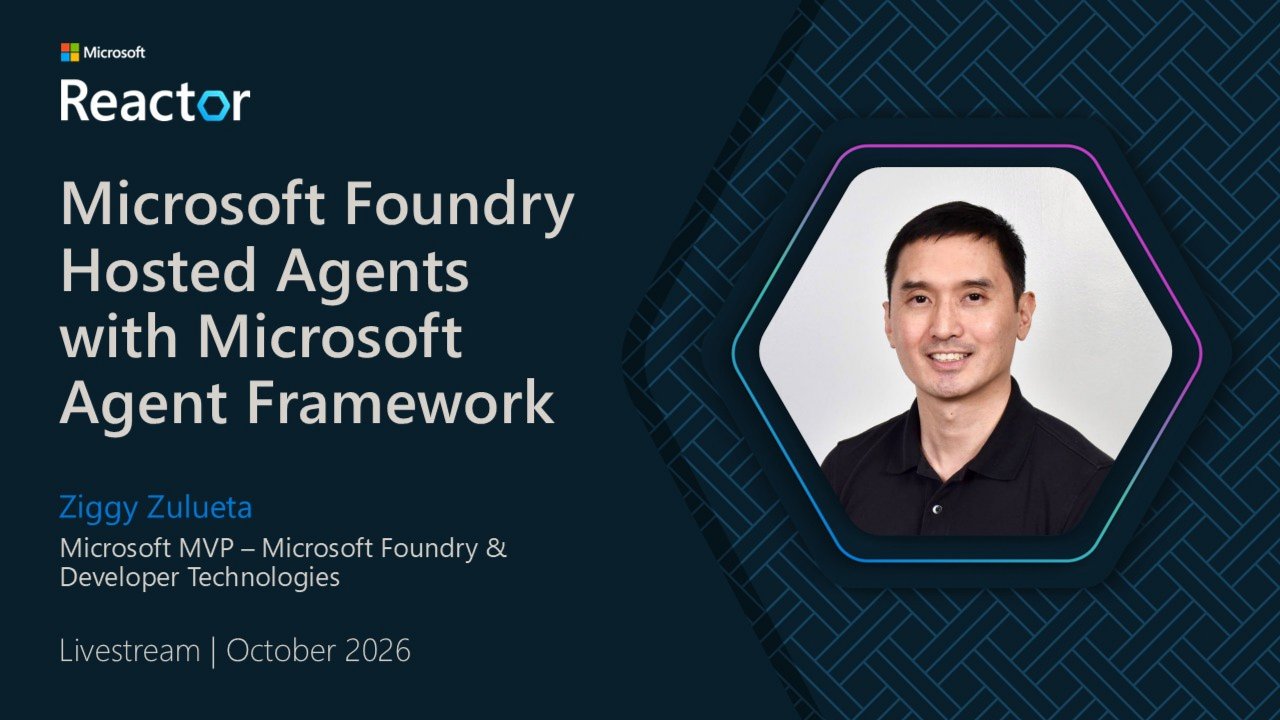 Microsoft Foundry Hosted Agents with Microsoft Agent Framework