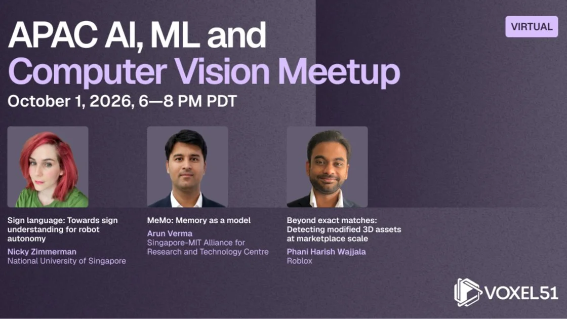 Oct 1 - APAC AI, ML and Computer Vision Meetup