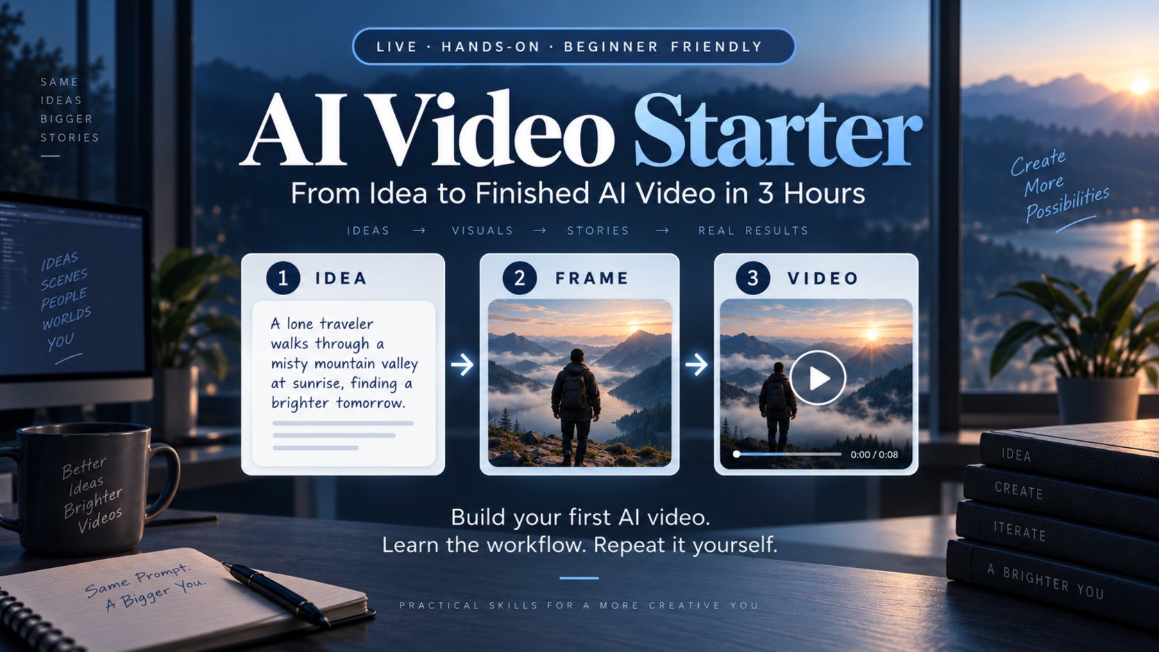 AI Video Starter: From Idea to Finished AI Video in 3 Hours