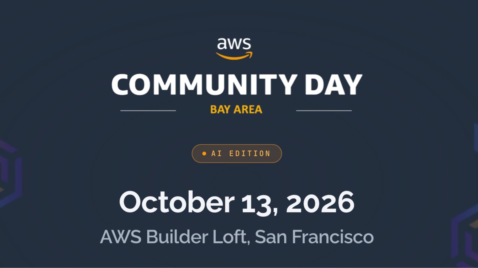 AWS Community Day (Bay Area) - AI Edition