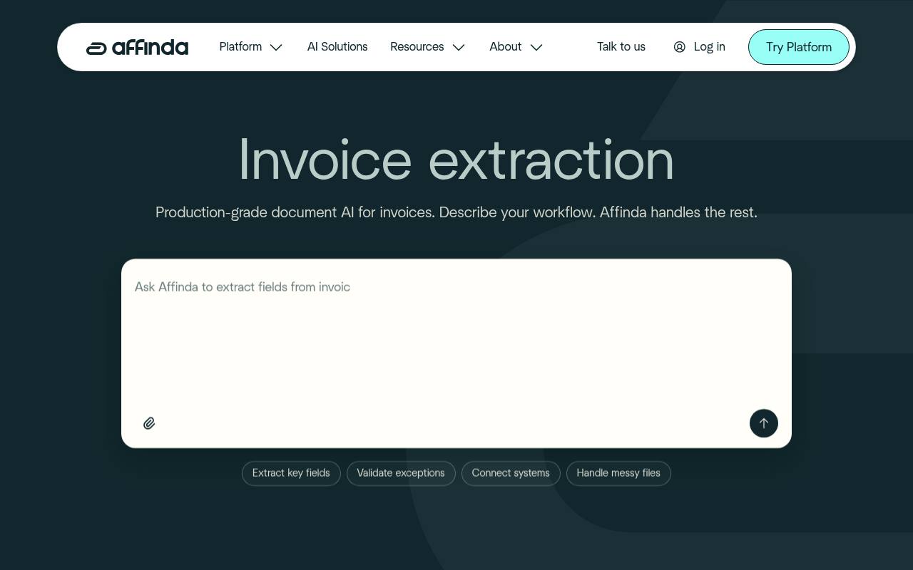 Affinda Invoice Extractor
