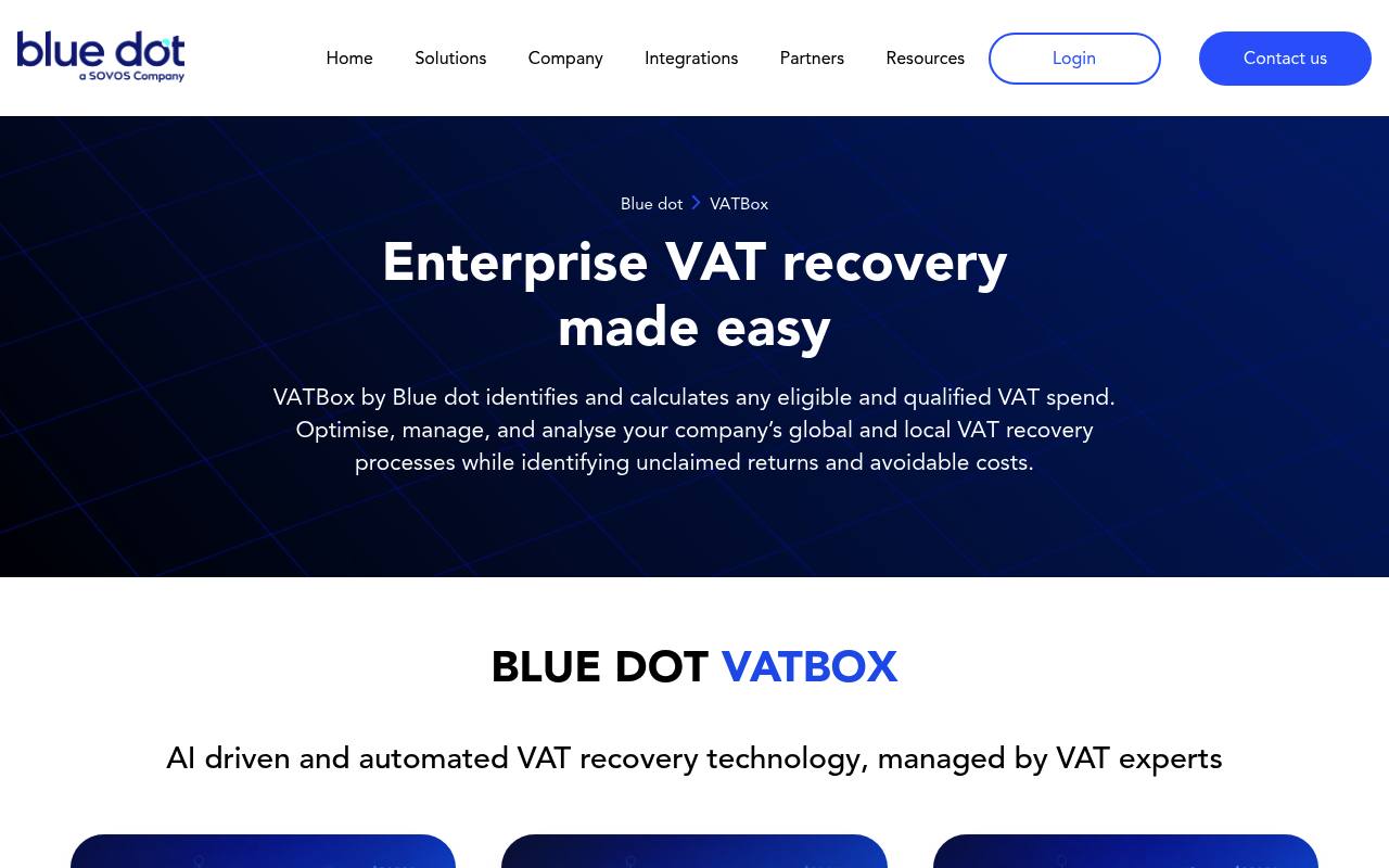 Blue dot VAT Box