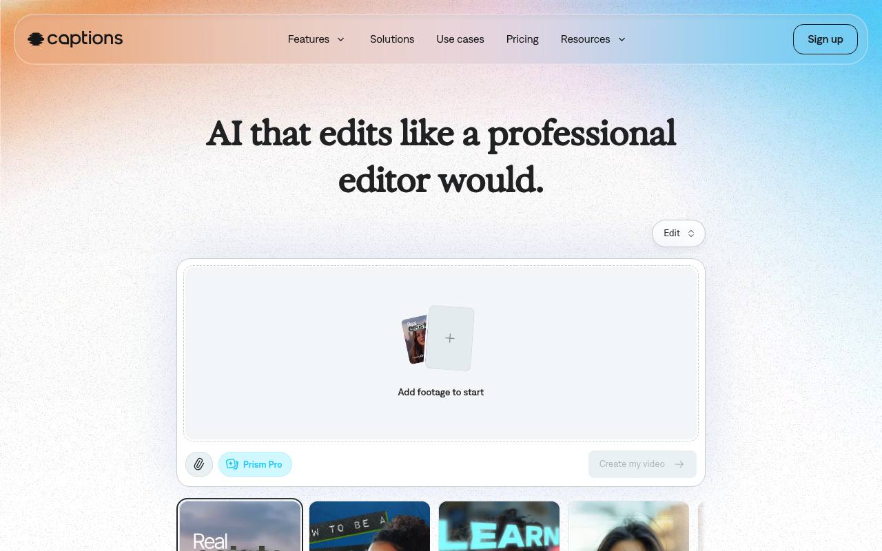 Captions AI - AI Avatars, Auto-Captions & Video Dubbing | AI.info