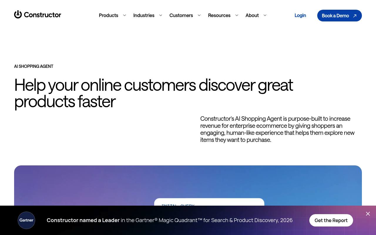 Constructor AI Shopping Agent