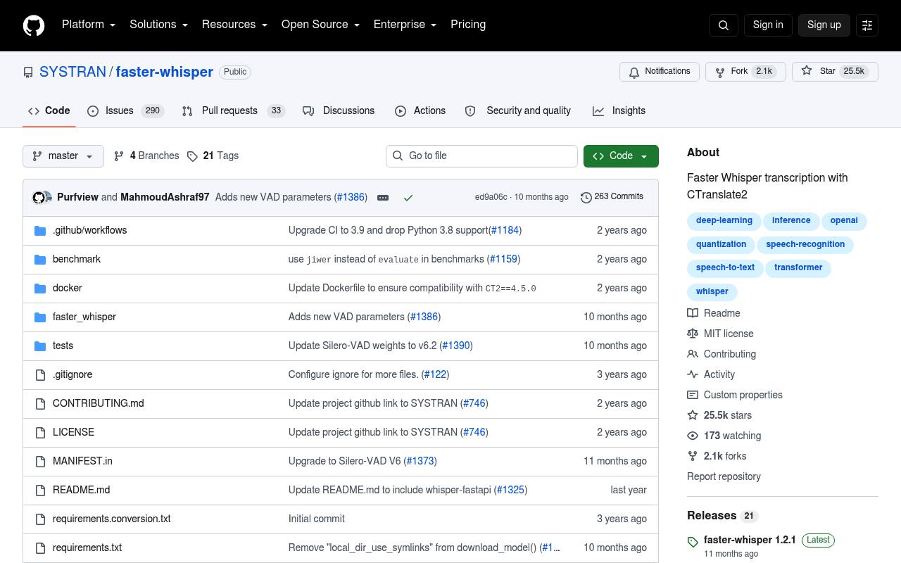 Faster-Whisper Review 2026 — 4x Faster Speech Recognition with Diarization