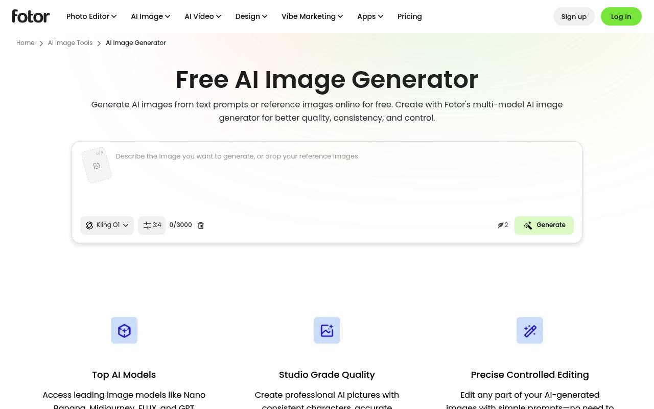 Fotor AI Image Generator