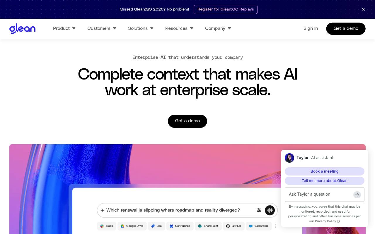 Glean - Enterprise AI Search Across All Your Business Apps | AI.info