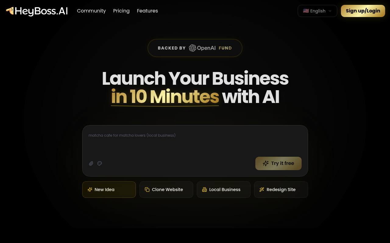 HeyBoss Review 2026 — OpenAI Fund-Backed Multi-Agent AI Builder