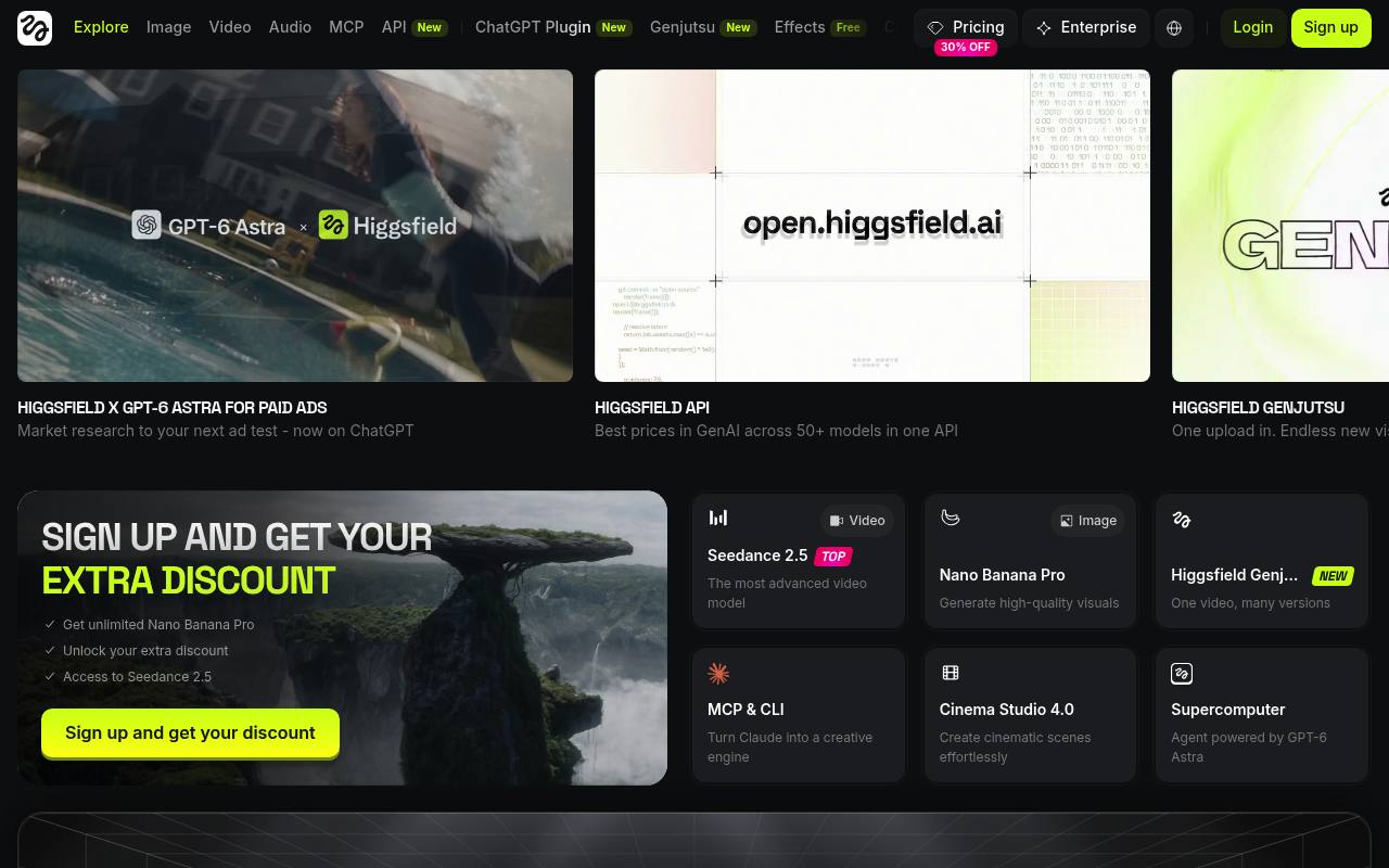 Higgsfield AI - Cinematic AI Video for Social Media | AI.info