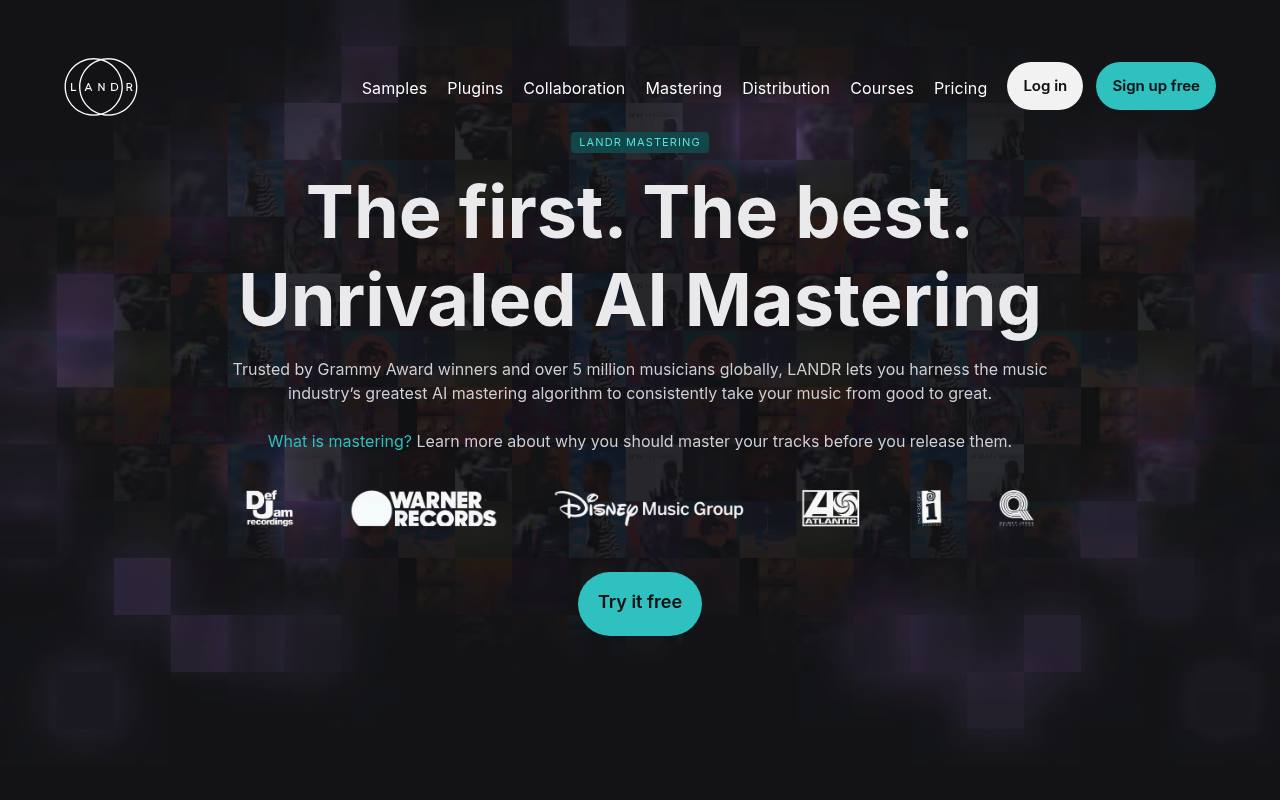 LANDR Mastering