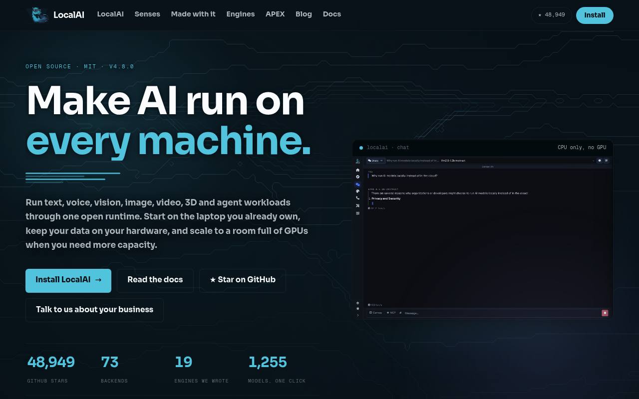 LocalAI Review 2026 — Free OpenAI API Replacement Running Locally