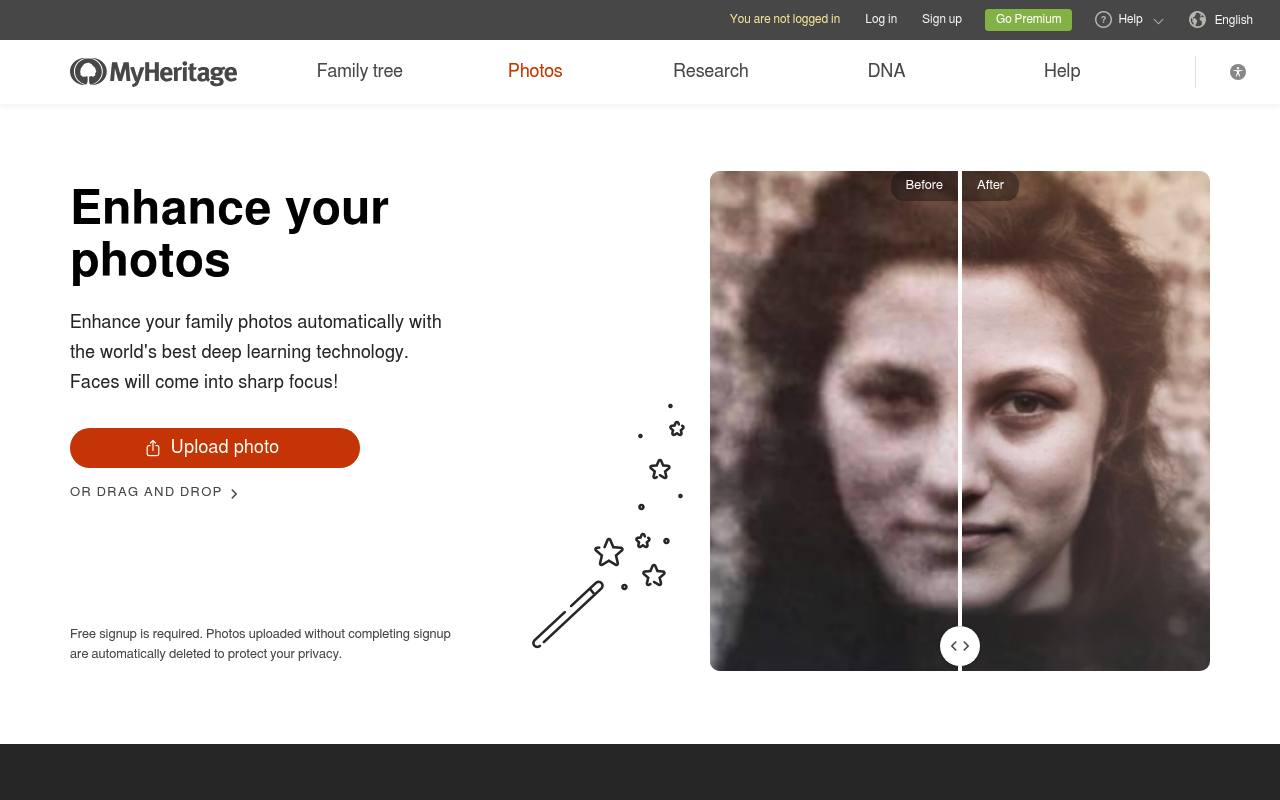 MyHeritage Photo Enhancer