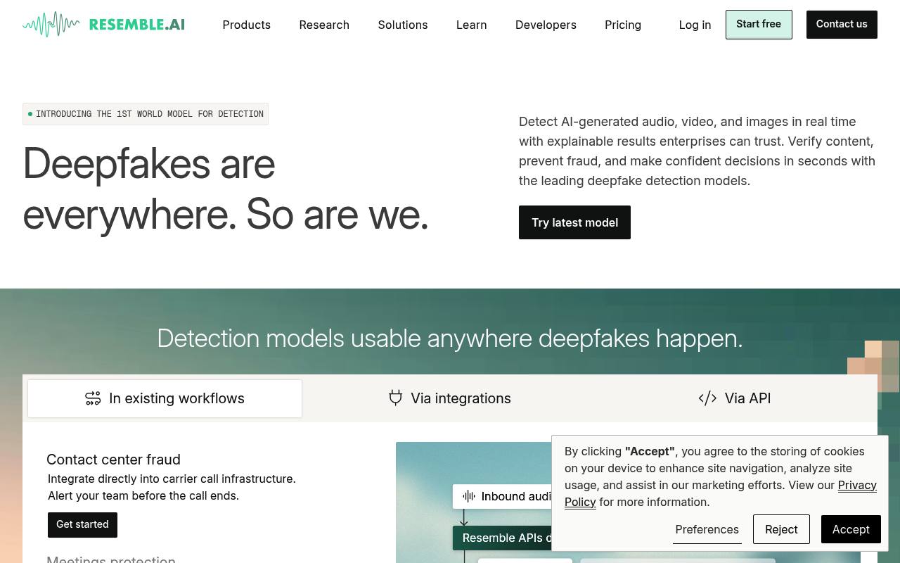 Resemble AI - Voice Cloning and Real-Time Speech Synthesis | AI.info