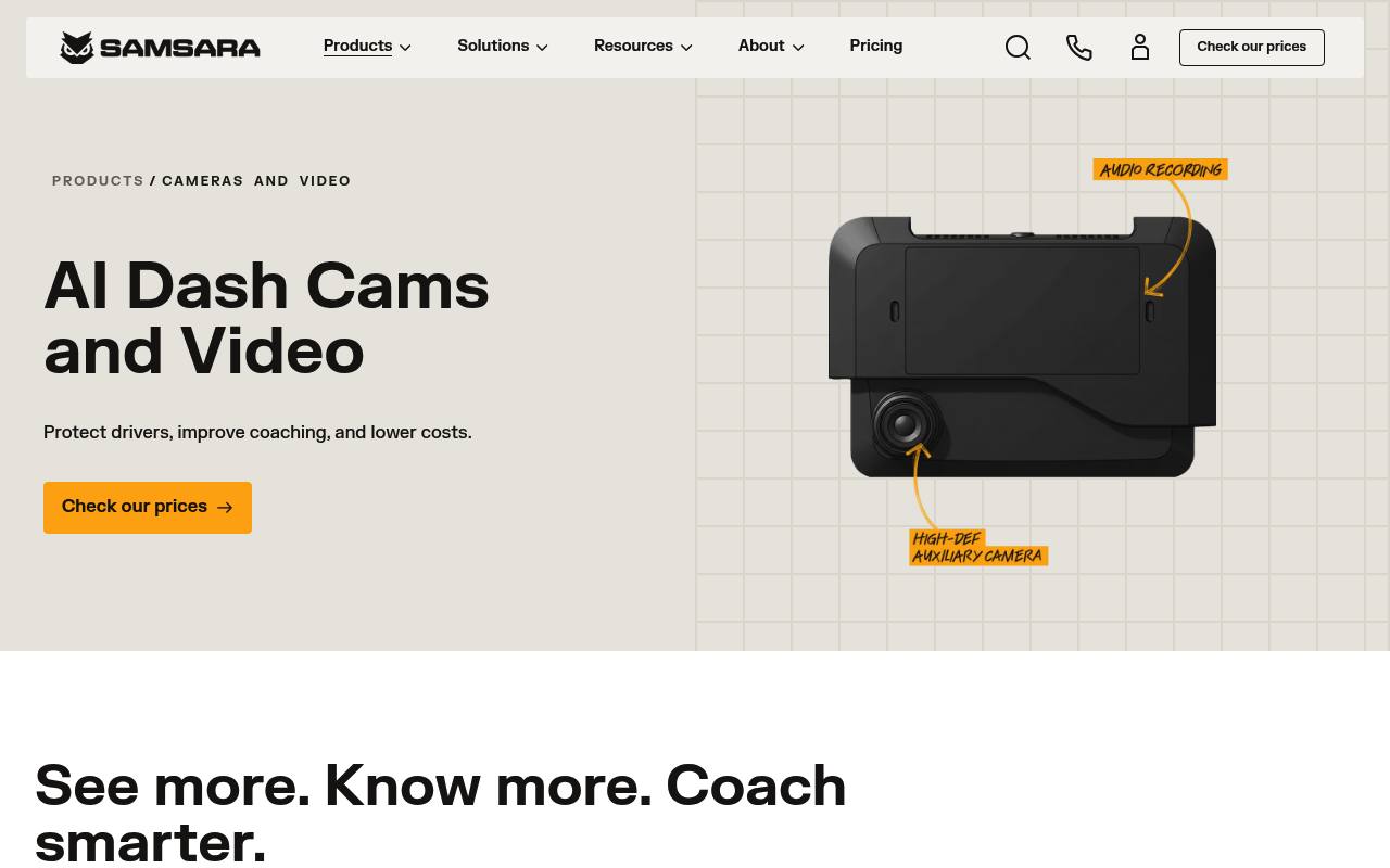 Samsara AI Dash Cams