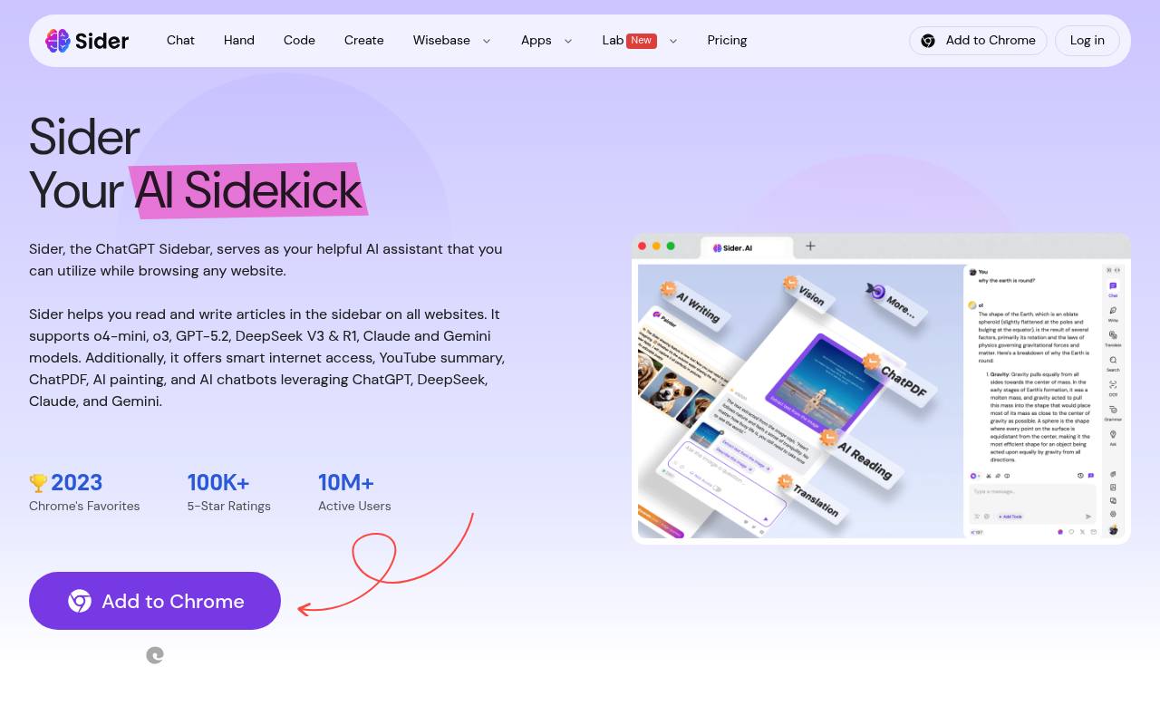 Sider AI Sidebar