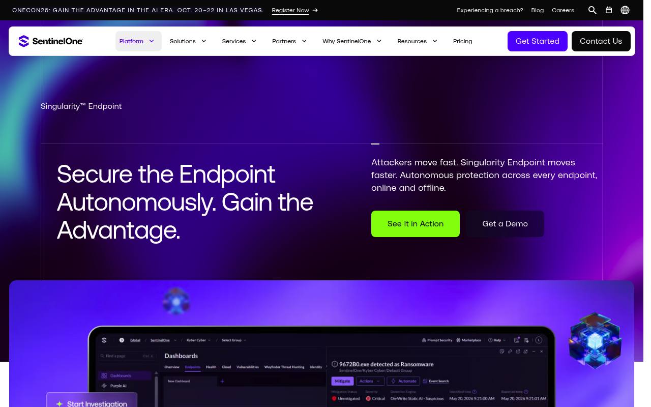 Singularity Endpoint