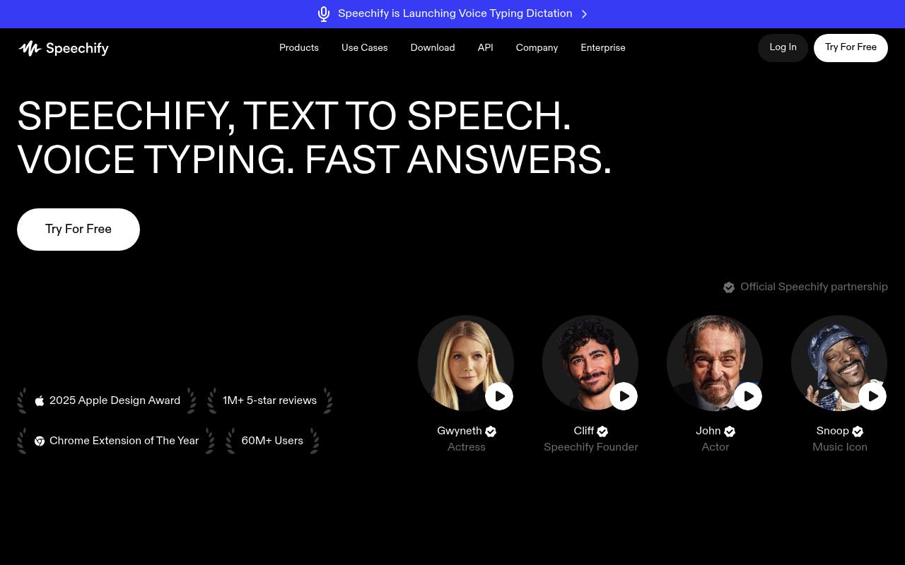 Speechify - AI Text-to-Speech Reading App | AI.info