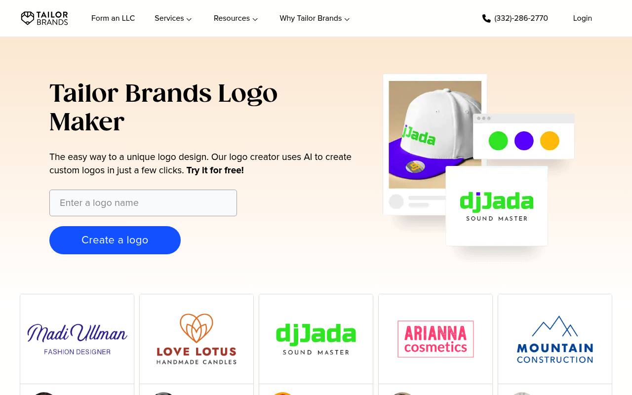 Tailor Brands Logo Maker