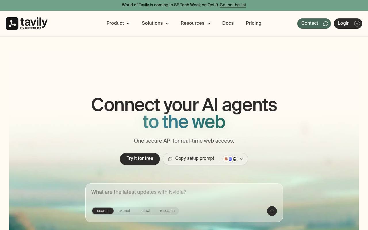 Tavily Search API