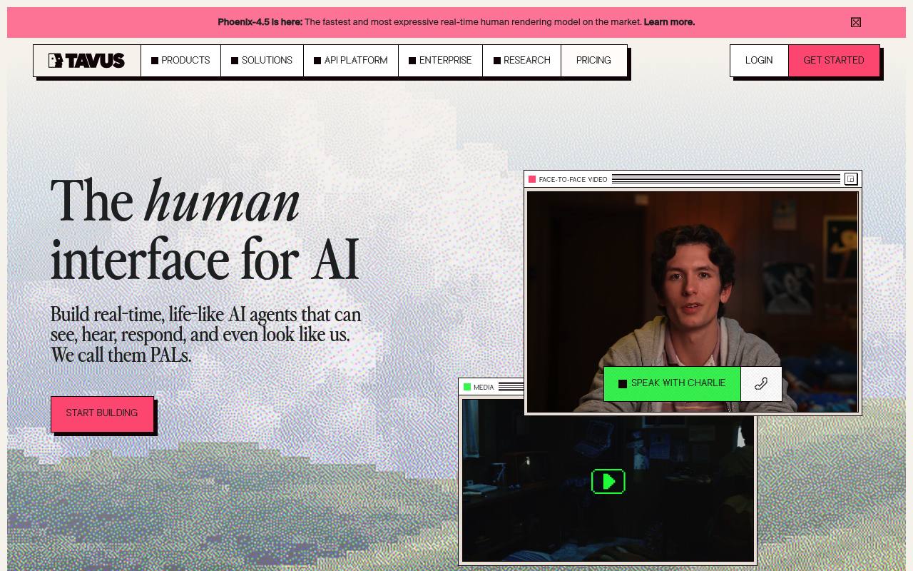 Tavus Conversational Video Interface