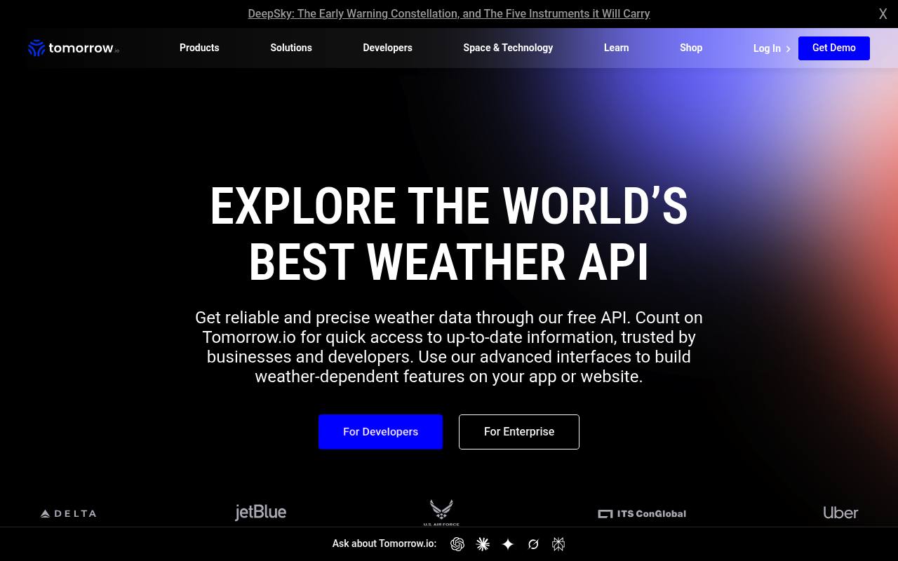 Tomorrow.io Weather API
