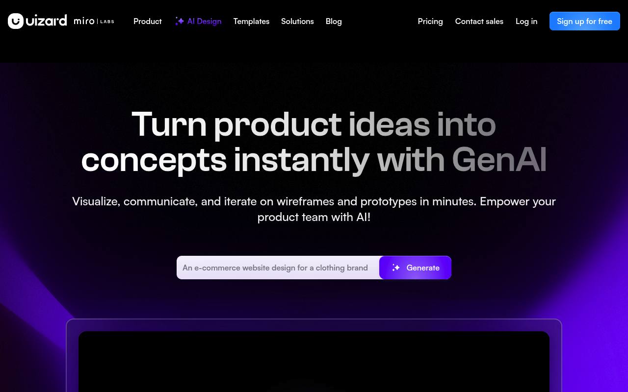 Uizard - AI Wireframing and Prototyping Tool | AI.info