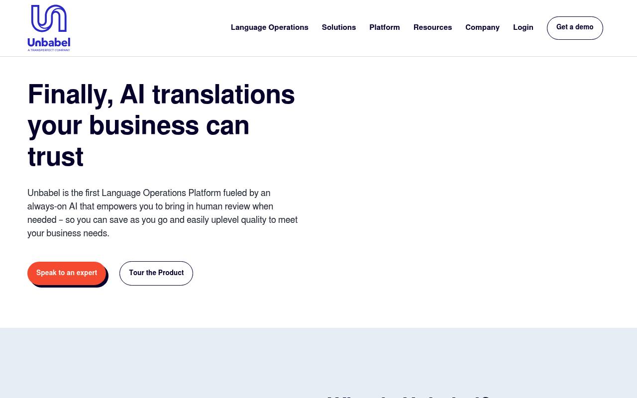 Unbabel Language Operations