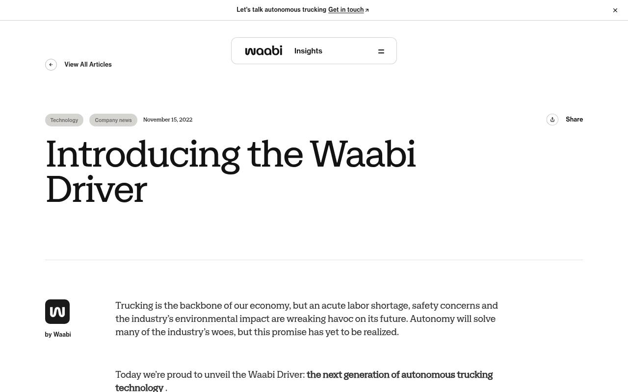 Waabi Driver
